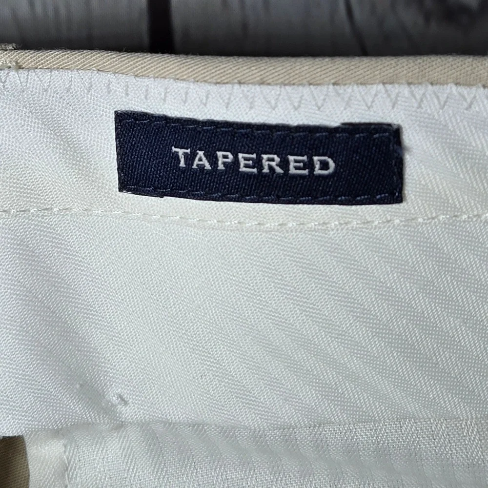 J Crew Thompson Tapered Chino‎ Pants Mens 30x30 Khaki Flat Front Cotton Blend